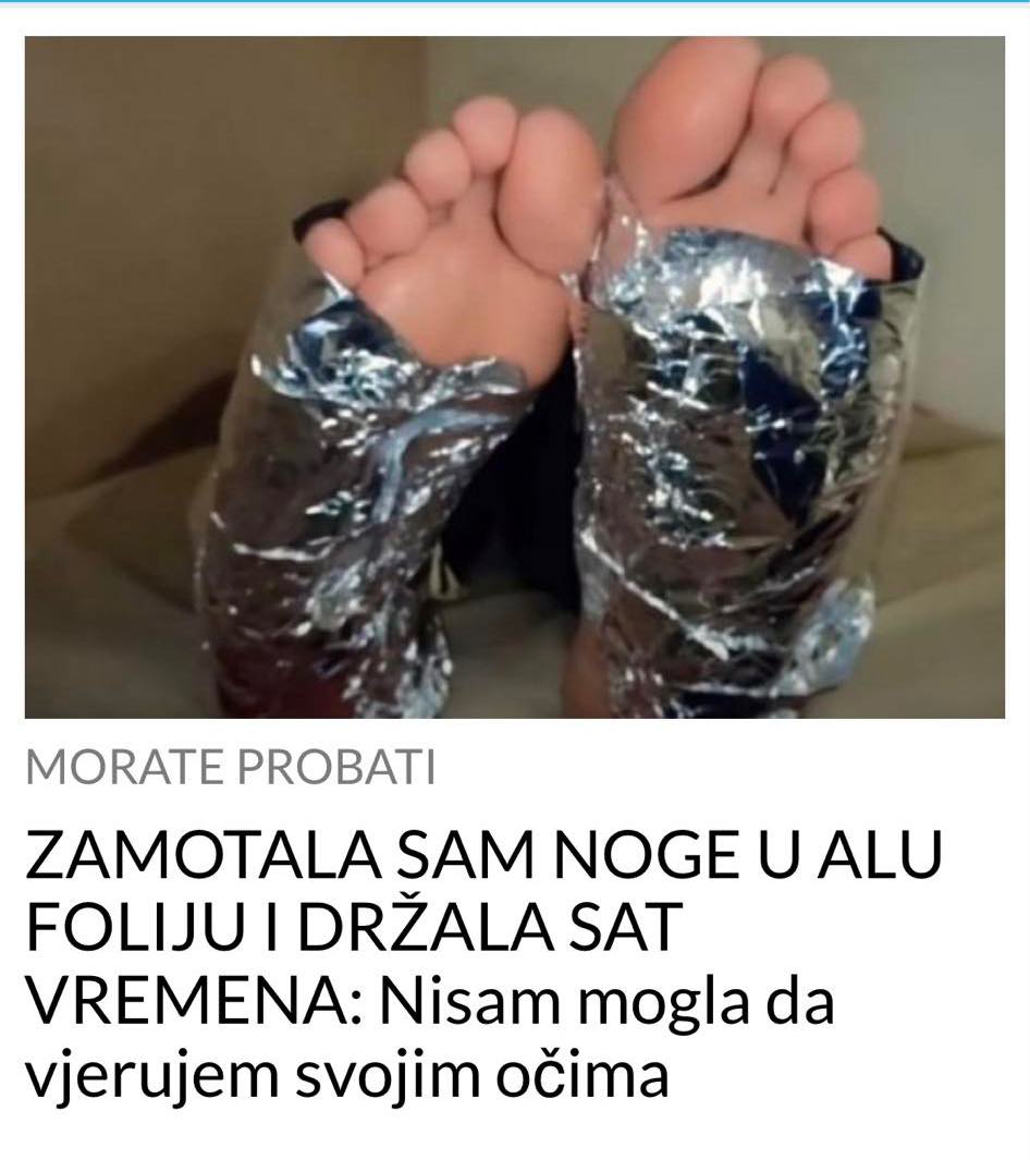 ZAMOTALA SAM NOGE U ALU FOLIJU I DRŽALA SAT VREMENA: Nisam mogla da vjerujem svojim očima