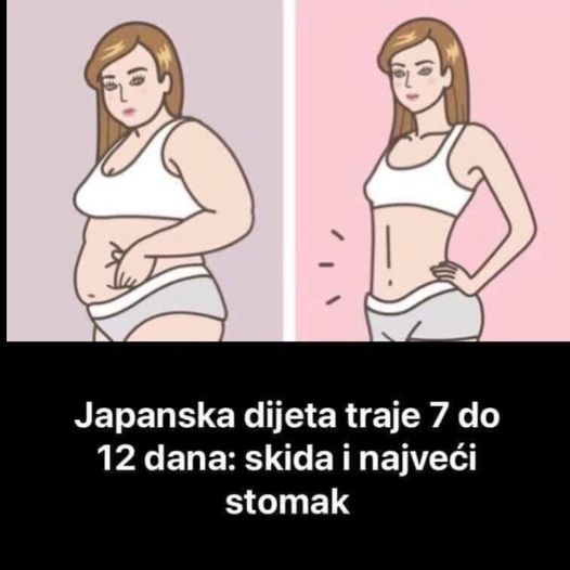 JAPANSKA DIJETA TRAJE 7 DO 12 DANA, SKIDA I NAJVEĆI STOMAK: Prži salo i ubrzava metabolizam