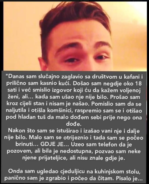 “Danas sam slučajno zaglavio sa društvom u kafani”