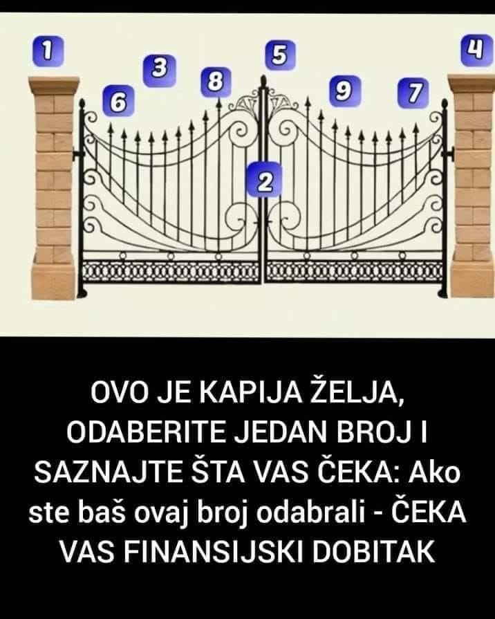 OVO JE KAPIJA ŽELJA, ODABERITE JEDAN BROJ I SAZNAJTE ŠTA VAS ČEKA: Ako Ste Baš Ovaj Broj Odabrali – ČEKA VAS FINANSIJSKI DOBITAK