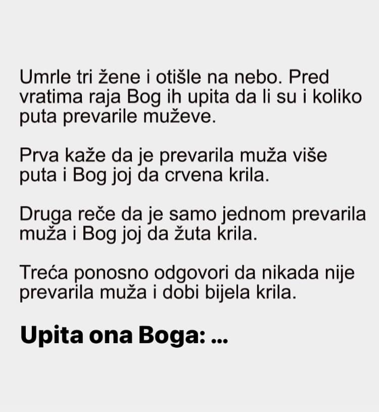 VIC DANA: Umrle tri žene i otišle na nebo…