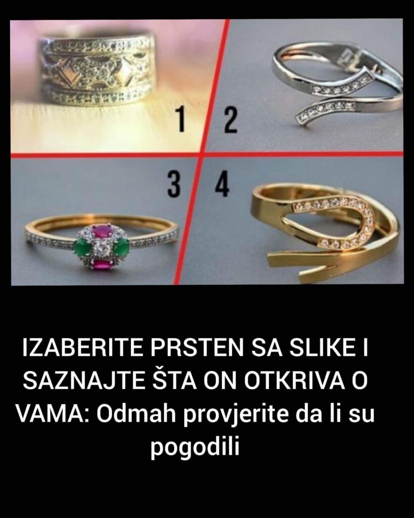 IZABERITE PRSTEN SA SLIKE I SAZNAJTE ŠTA ON OTKRIVA O VAMA: Odmah ...